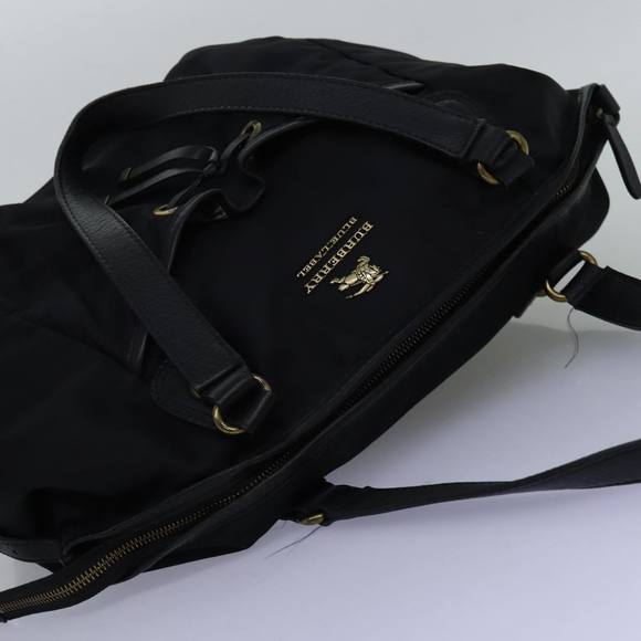 BURBERRY Blue Label Tote Bag Nylon Black Auth bs14565 - Picture 6 of 16